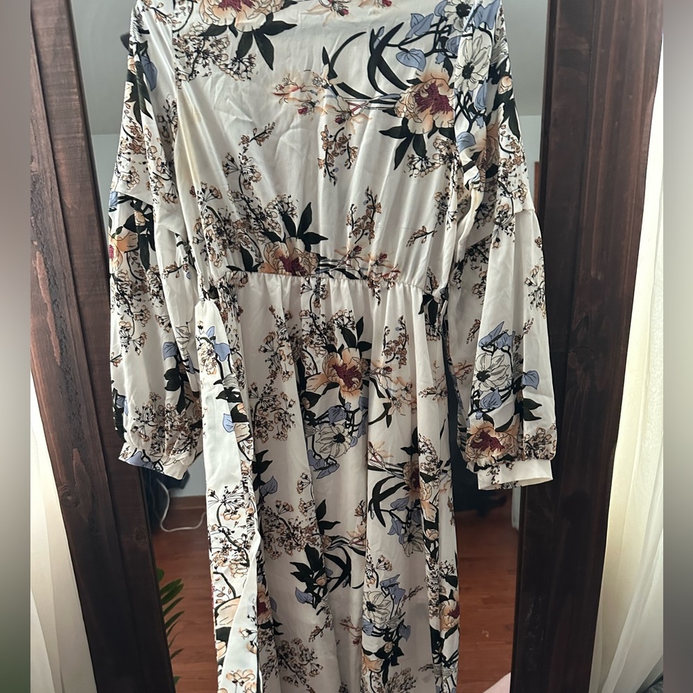 Long sleeve floral dress